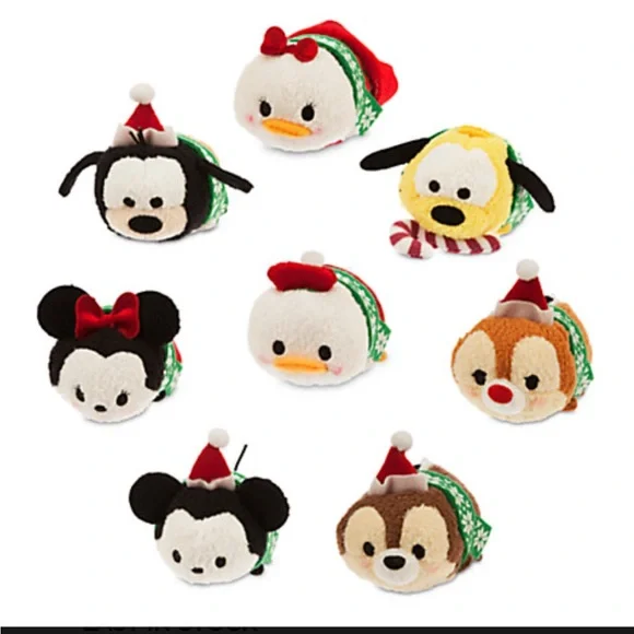 2 Sets Disney Festive Tsum Tsum Plush Collection - Picture 2 of 4